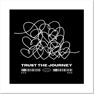 Trust The Journey Positive Quote Posters and Art